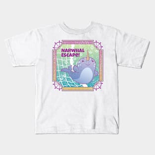 Narwhal Escape Kids T-Shirt